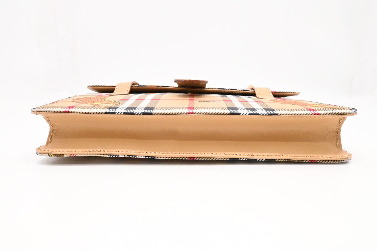 Burberry Tote Bag in Check Canvas
