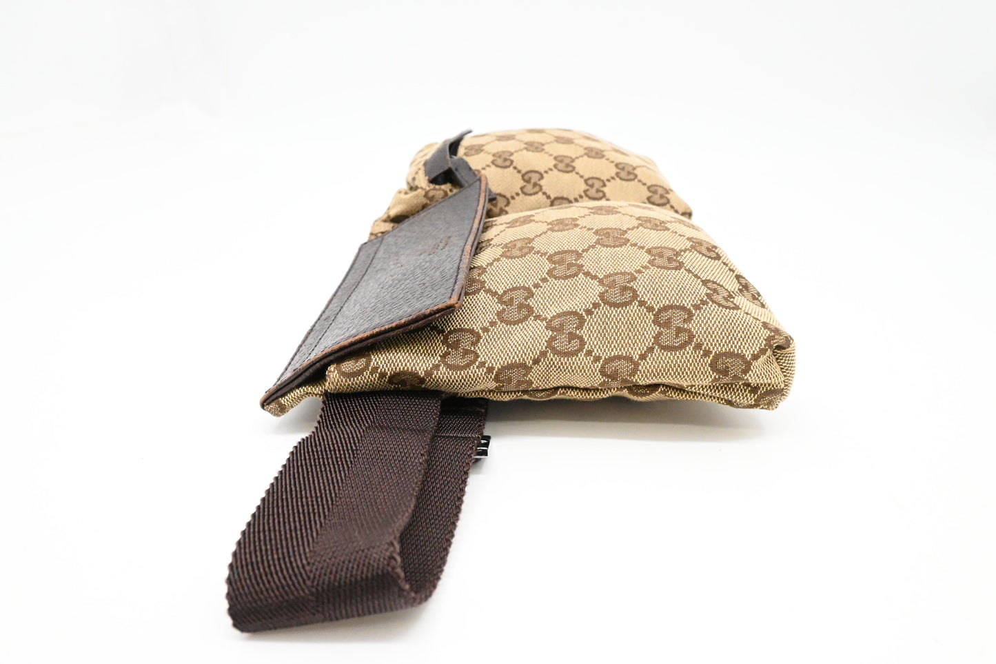 Gucci Waist Pouch in Brown GG Canvas