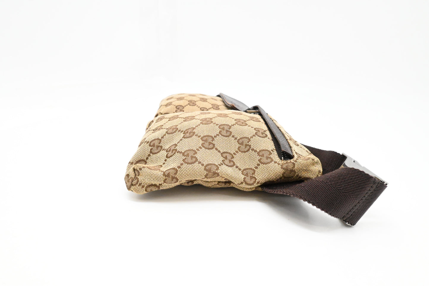 Gucci Waist Pouch in Brown GG Canvas