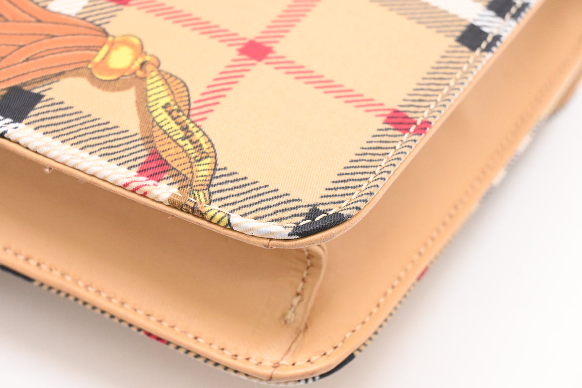 Burberry Tote Bag in Check Canvas
