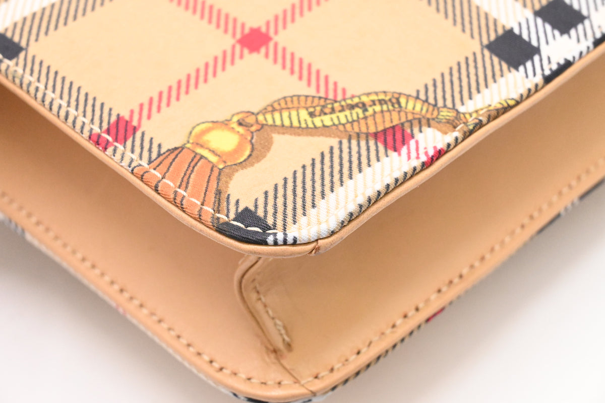Burberry Tote Bag in Check Canvas