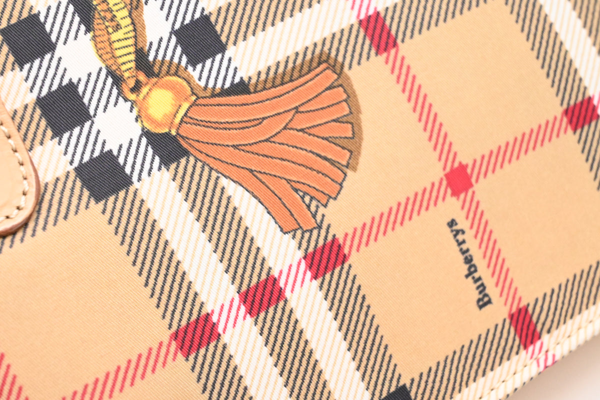 Burberry Tote Bag in Check Canvas