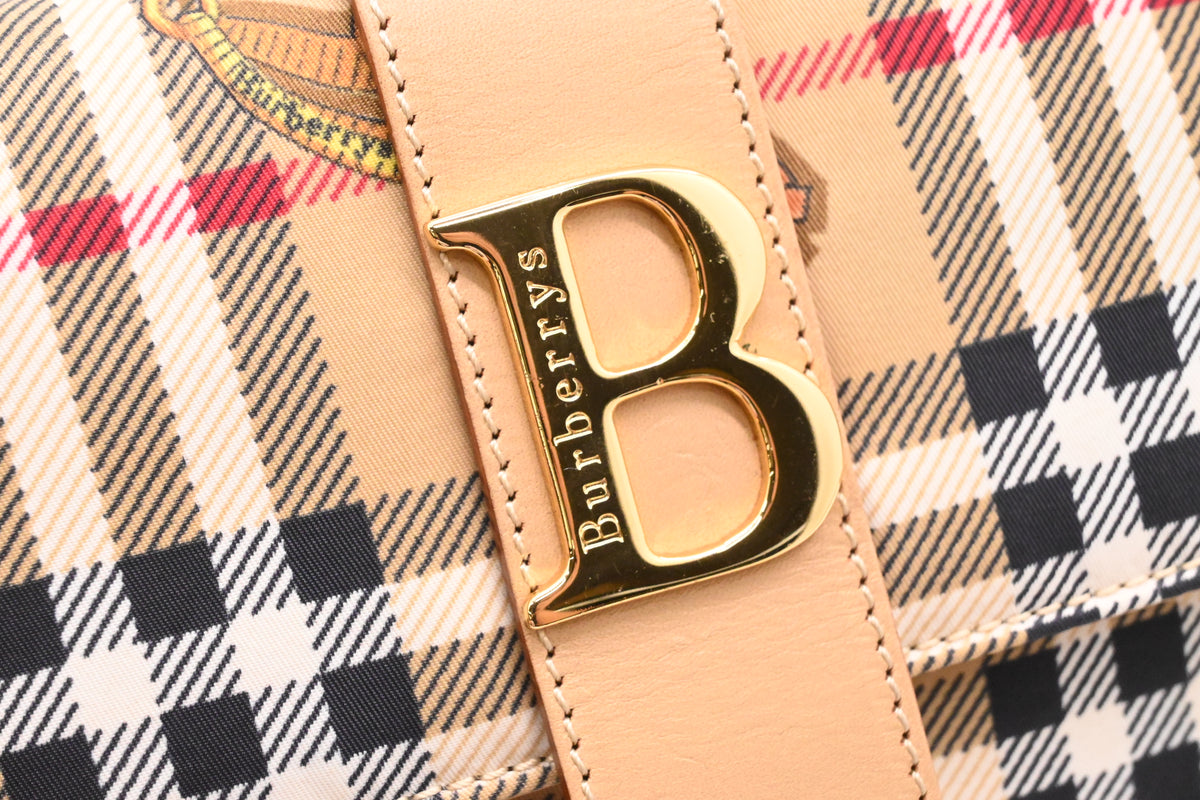 Burberry Tote Bag in Check Canvas