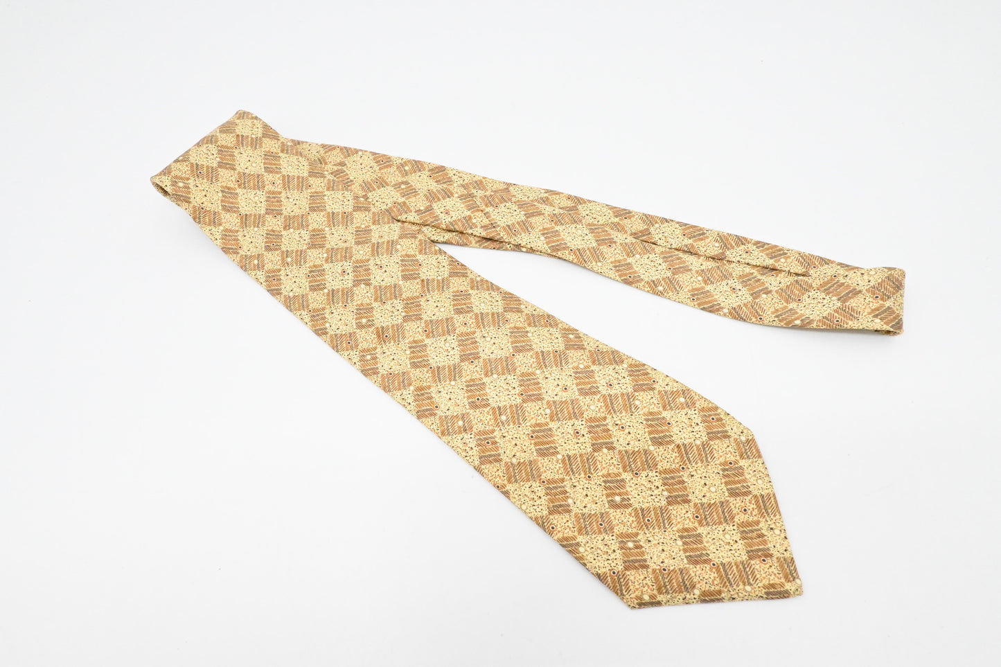 Hermes Tie in Yellow Silk