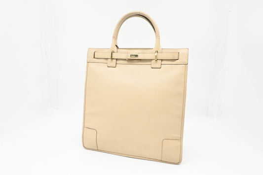 Gucci Tote Bag in Beige Leather