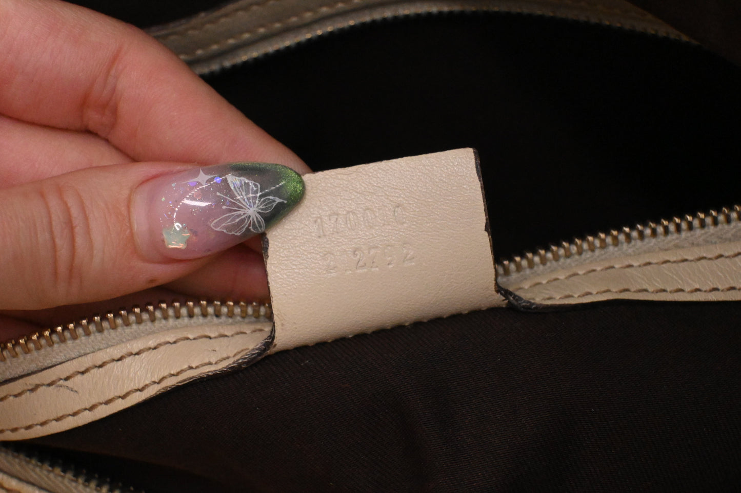 Gucci Britt Boston Bag in Cream Leather