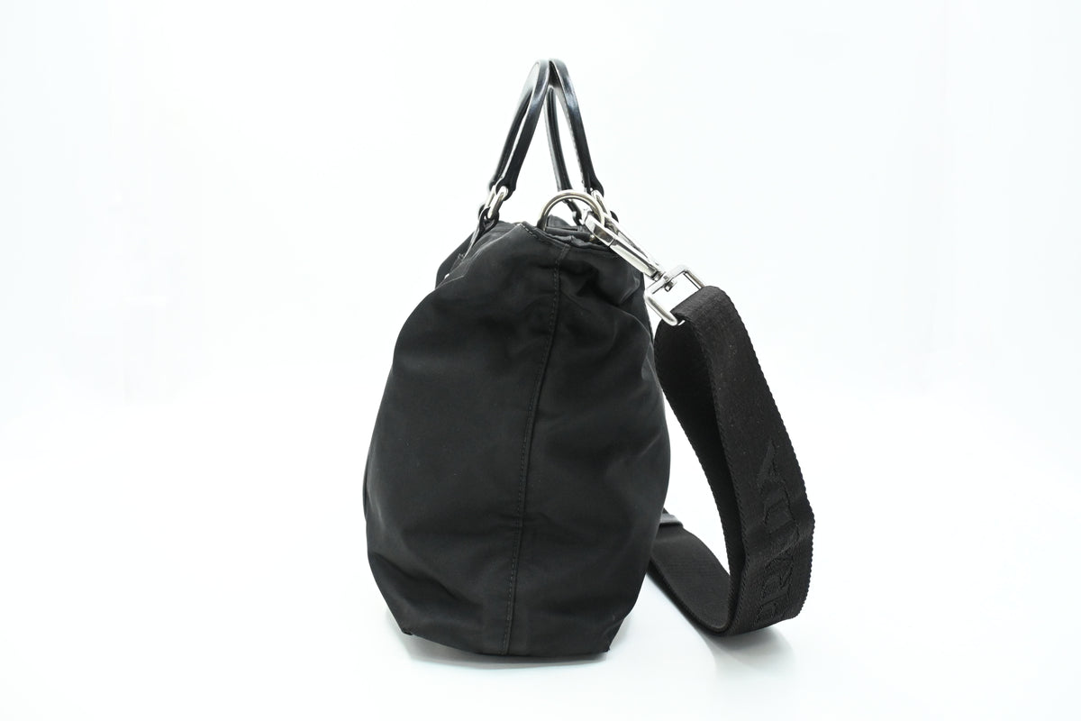 Prada Two Way Bag in Black Nylon