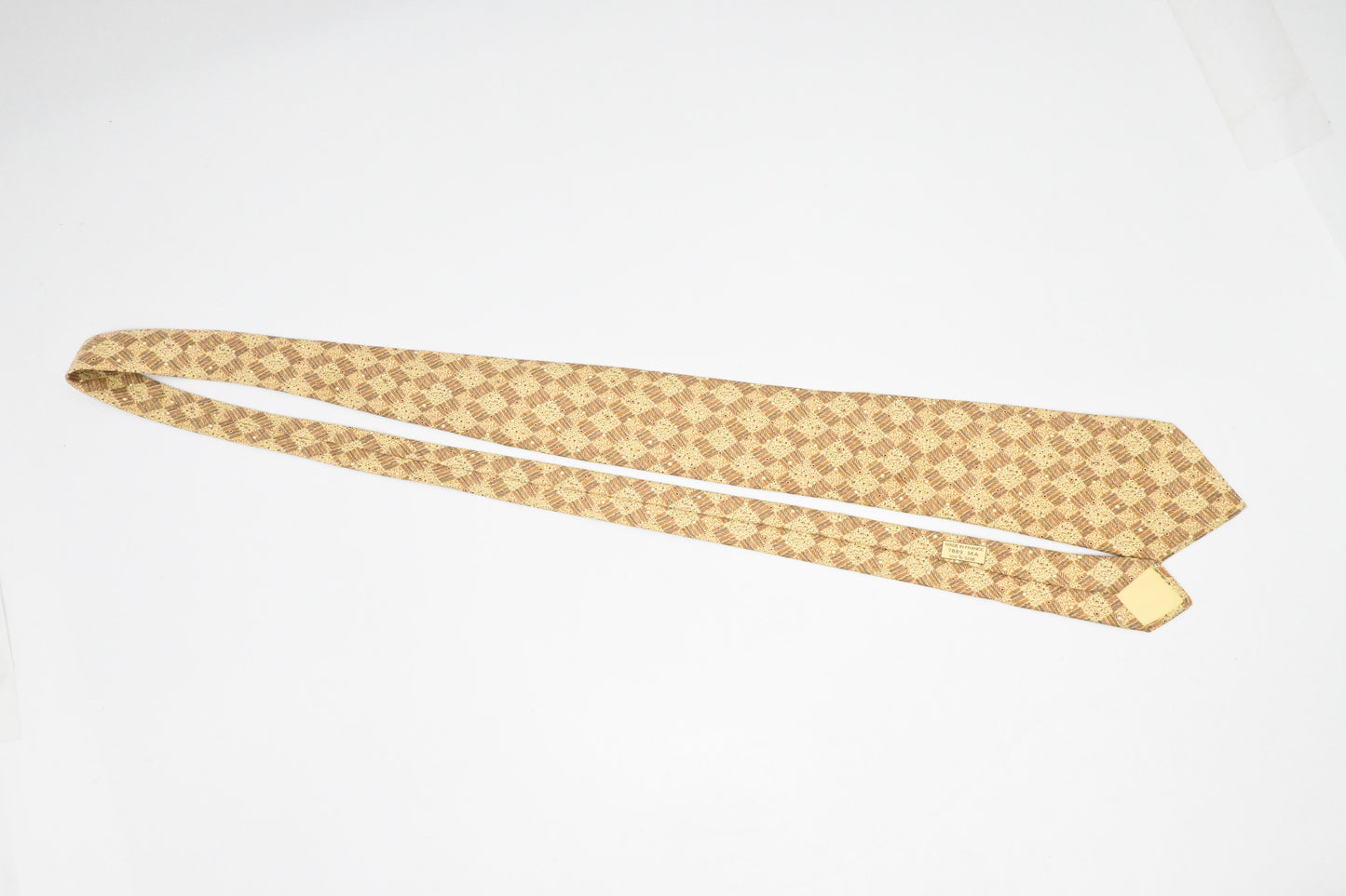 Hermes Tie in Yellow Silk