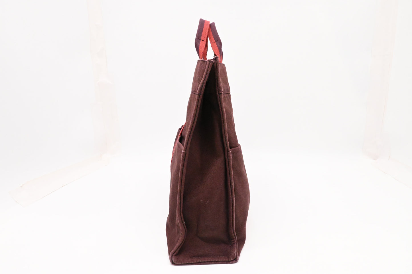 Hermes Fourre Tout MM in Burgundy Canvas