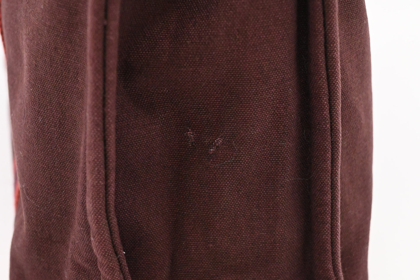 Hermes Fourre Tout MM in Burgundy Canvas