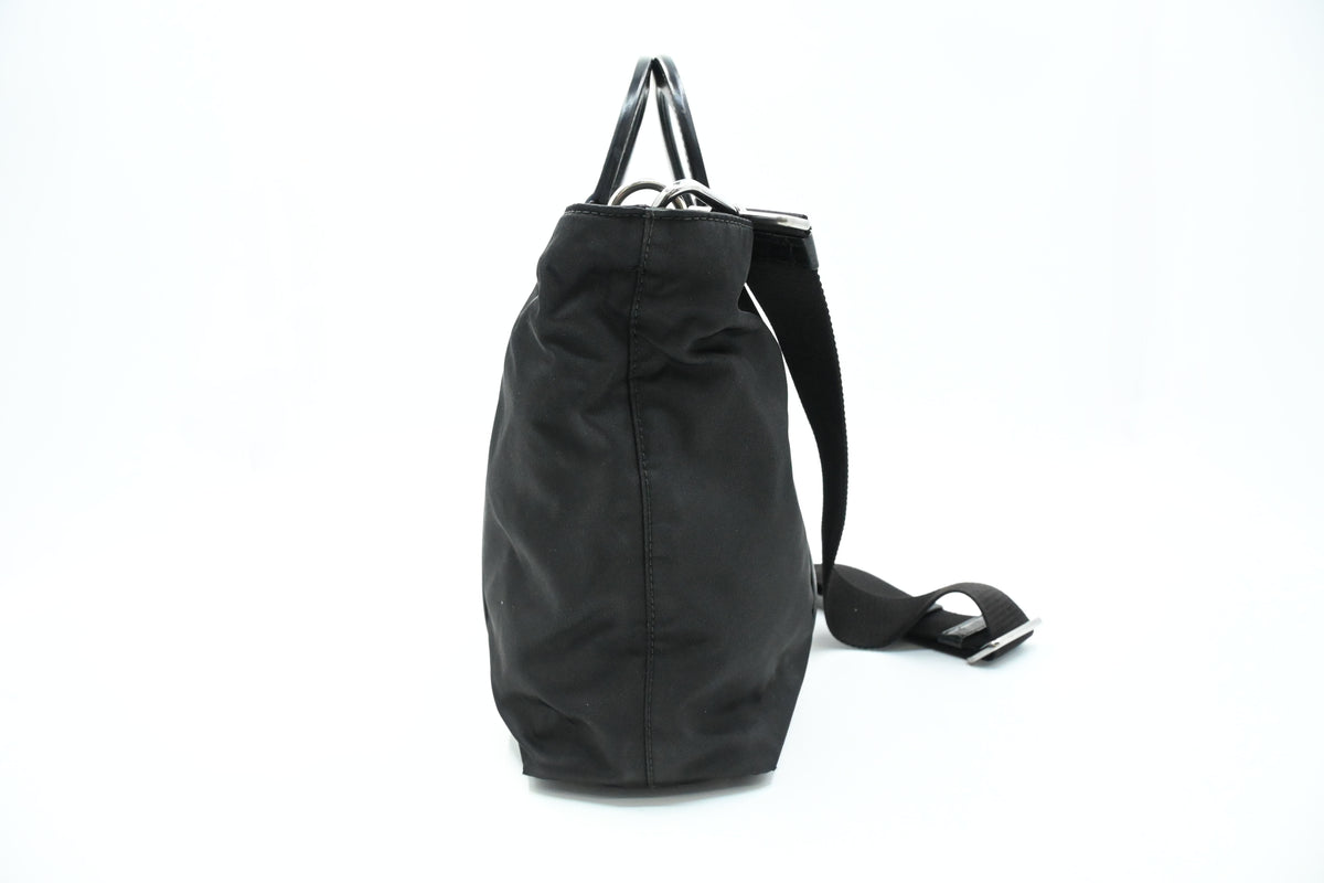 Prada Two Way Bag in Black Nylon
