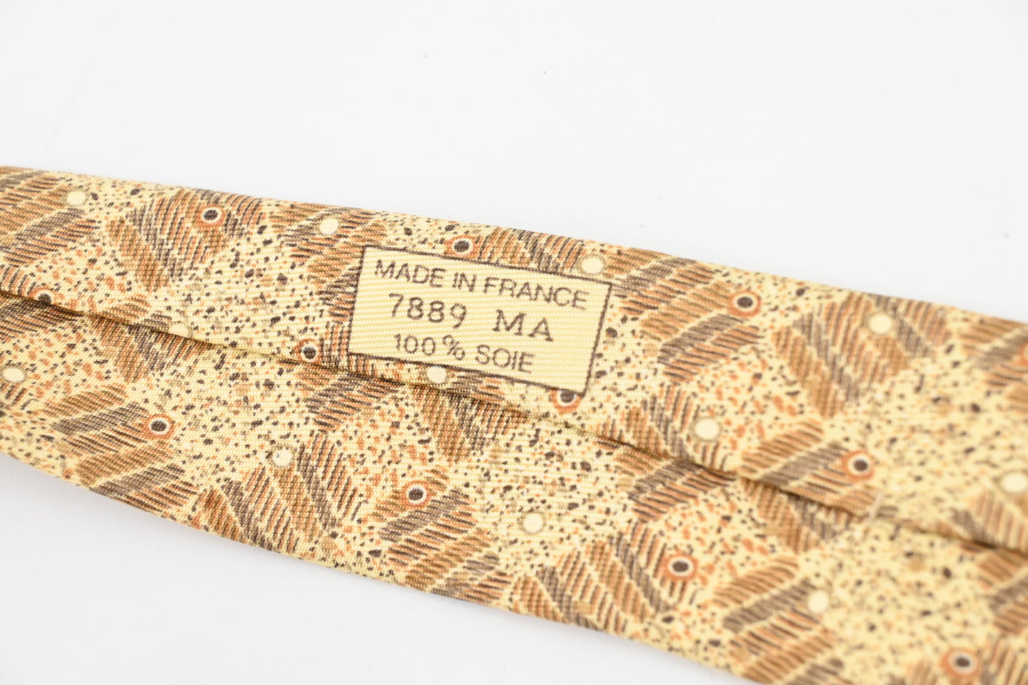 Hermes Tie in Yellow Silk