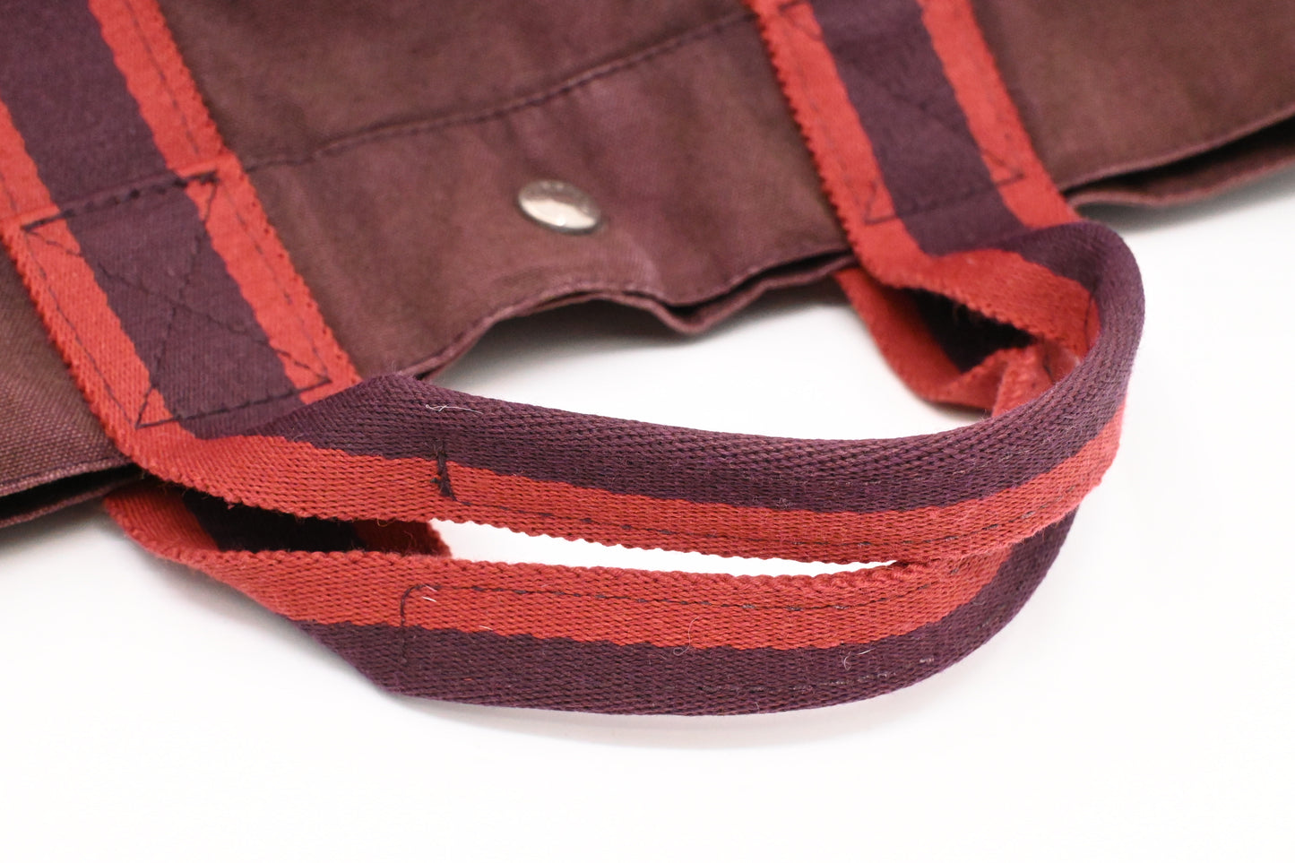 Hermes Fourre Tout MM in Burgundy Canvas