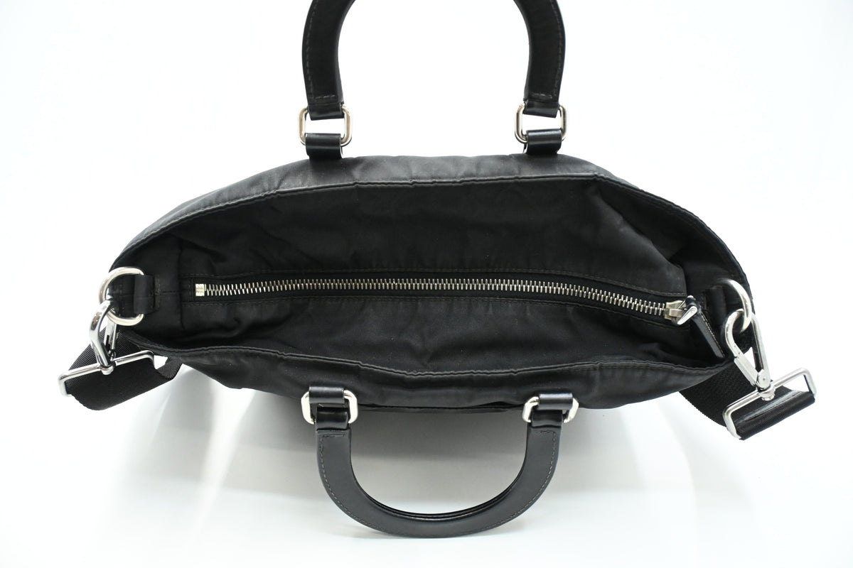 Prada Two Way Bag in Black Nylon