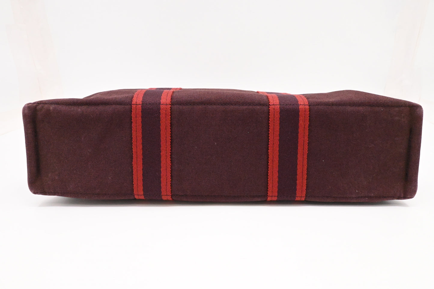 Hermes Fourre Tout MM in Burgundy Canvas