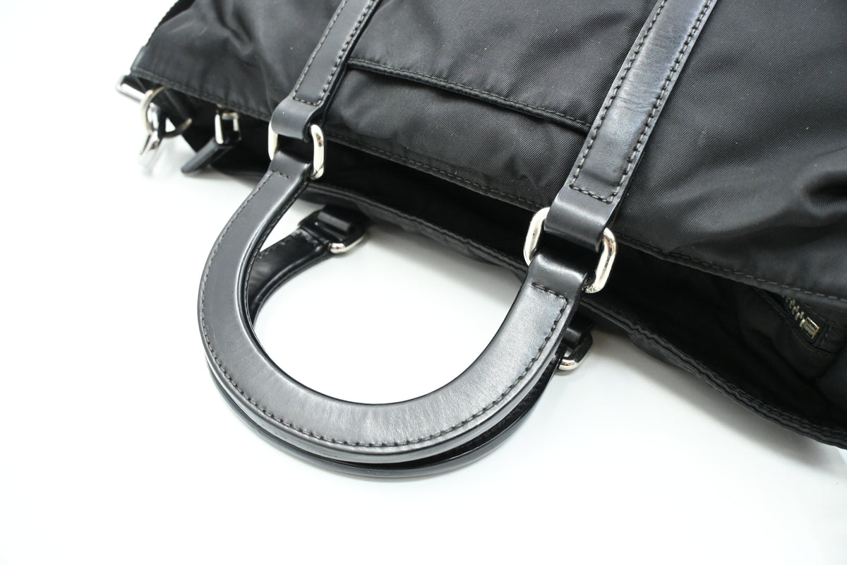 Prada Two Way Bag in Black Nylon