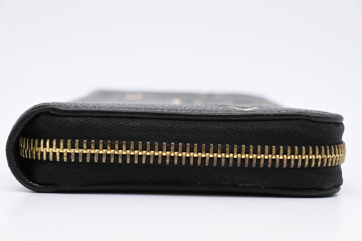 Louis Vuitton Zippy Wallet in Black and Beige Bicolor Empreinte Leather