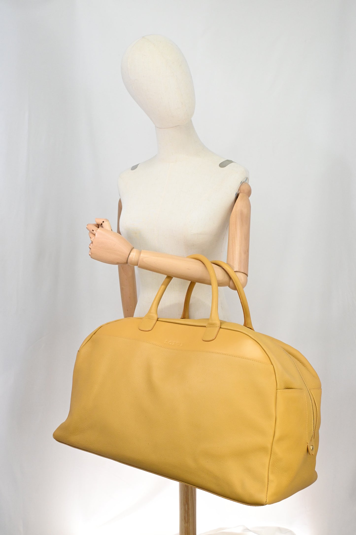 Loewe Travel Bag in Yellow Leather