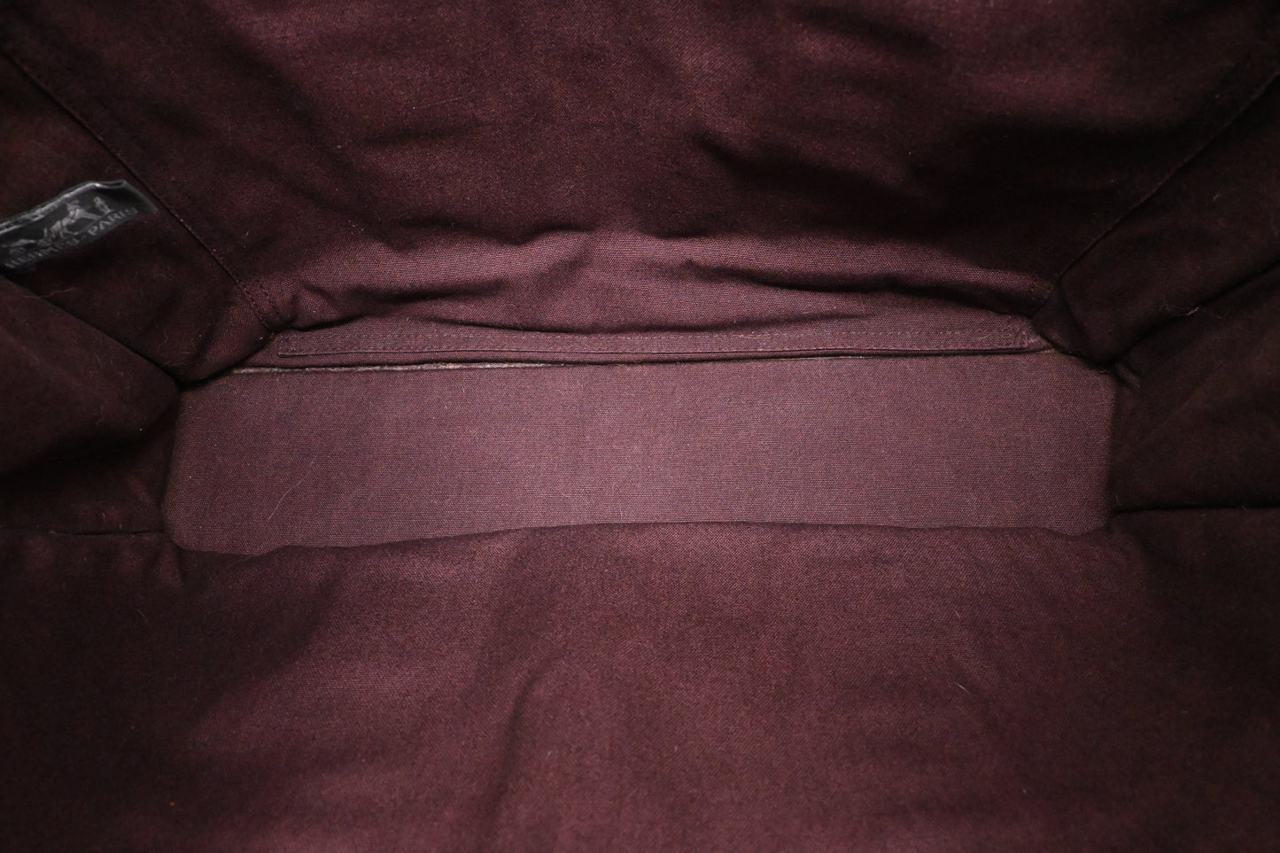 Hermes Fourre Tout MM in Burgundy Canvas