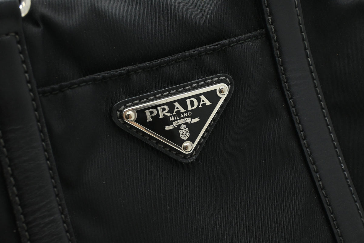 Prada Two Way Bag in Black Nylon