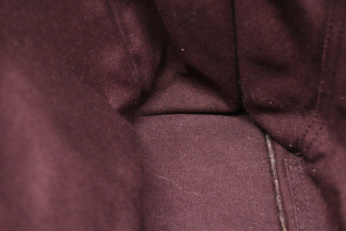 Hermes Fourre Tout MM in Burgundy Canvas