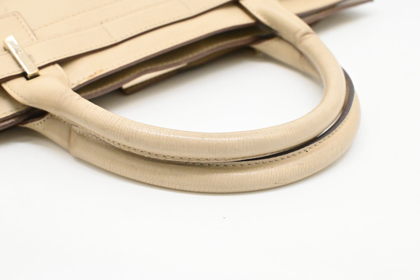 Gucci Tote Bag in Beige Leather