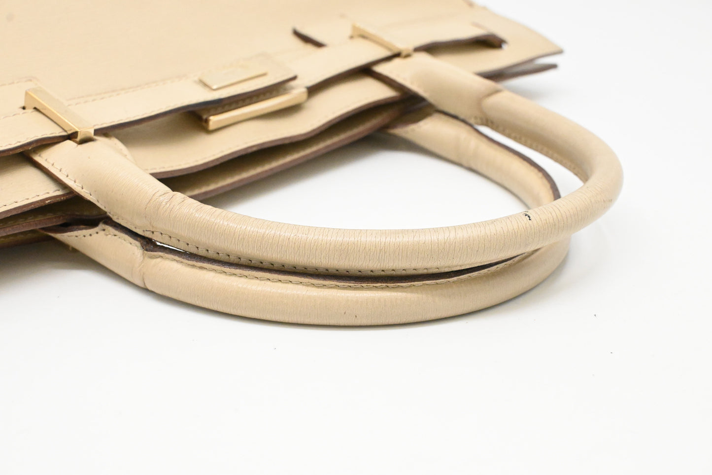 Gucci Tote Bag in Beige Leather
