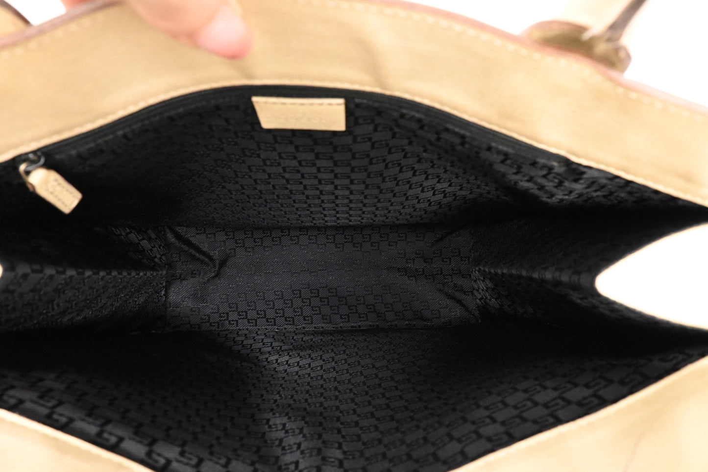 Gucci Tote Bag in Beige Leather