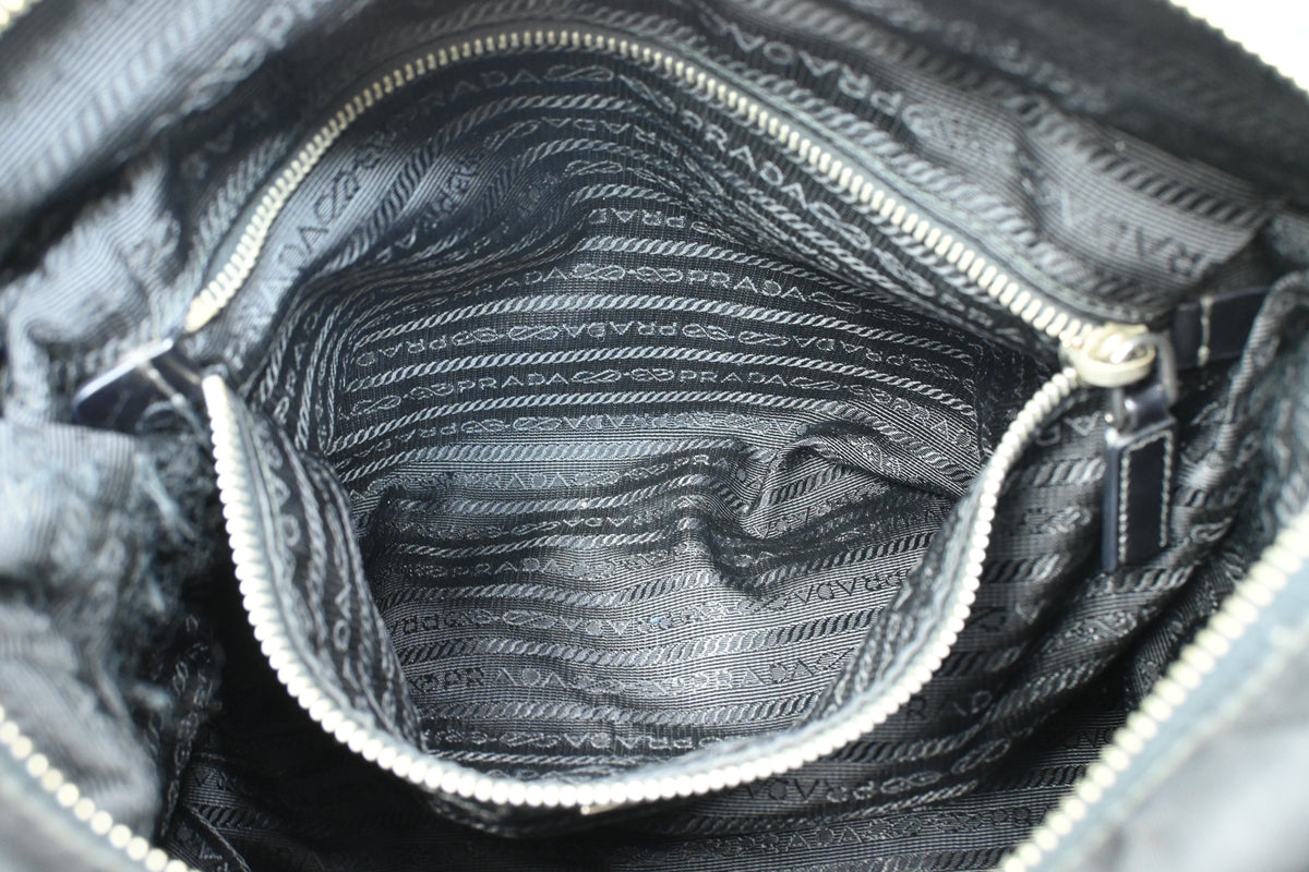 Prada Two Way Bag in Black Nylon