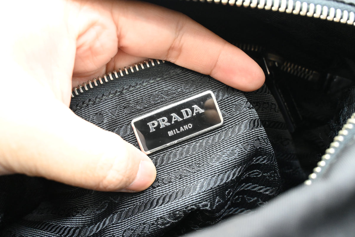 Prada Two Way Bag in Black Nylon