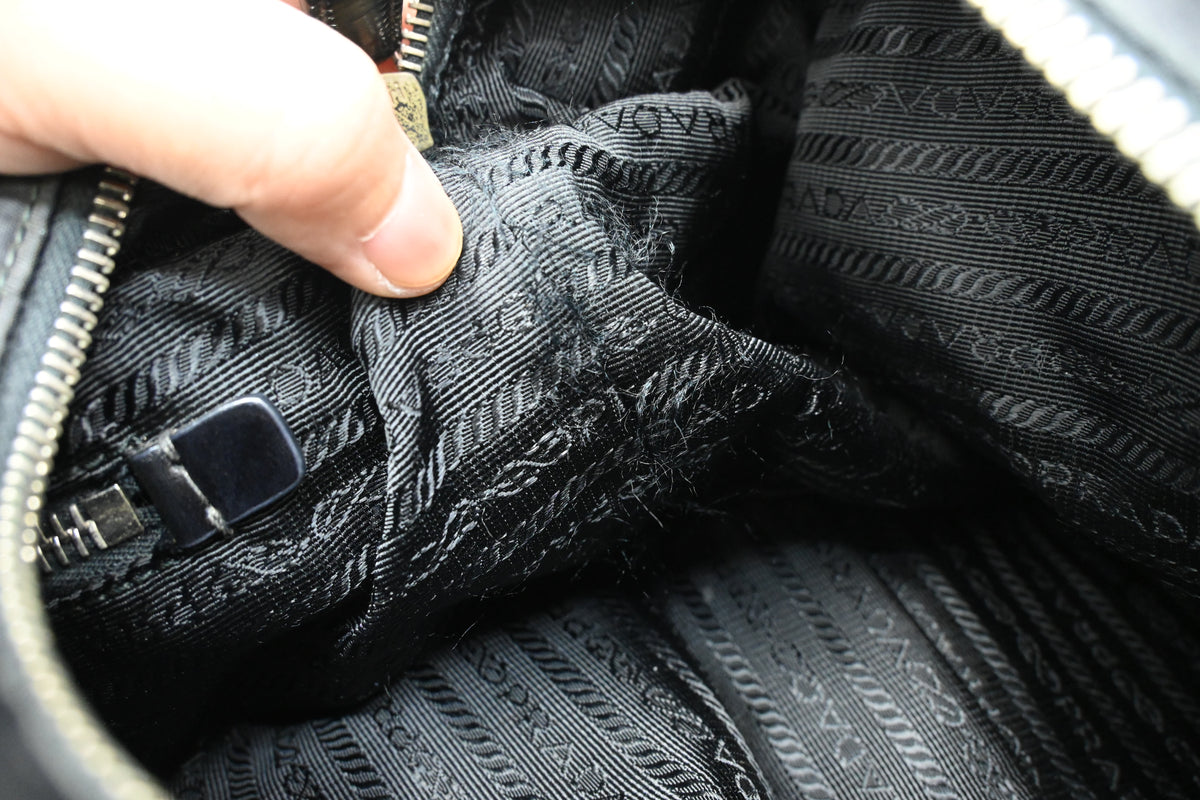 Prada Two Way Bag in Black Nylon
