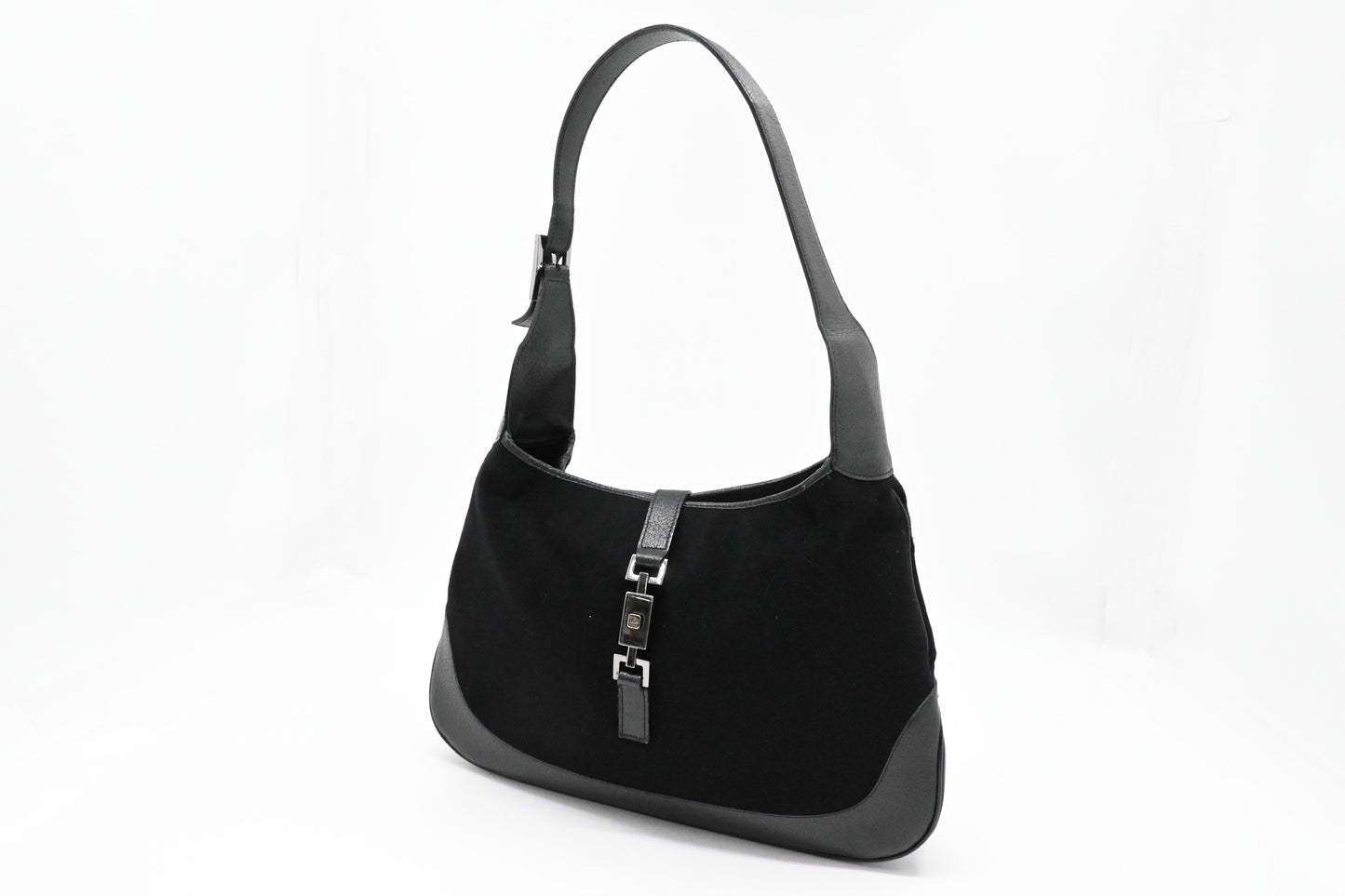 Gucci Jackie Shoulder Bag in Black Felt