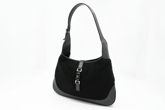 Gucci Jackie Shoulder Bag in Black Felt