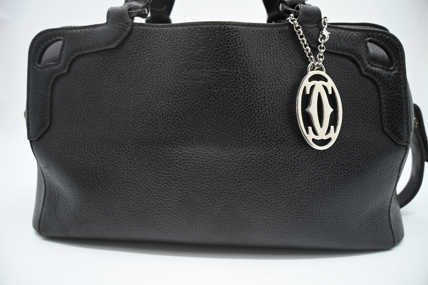 Cartier Marcello 2-Way Bag in Black Leather