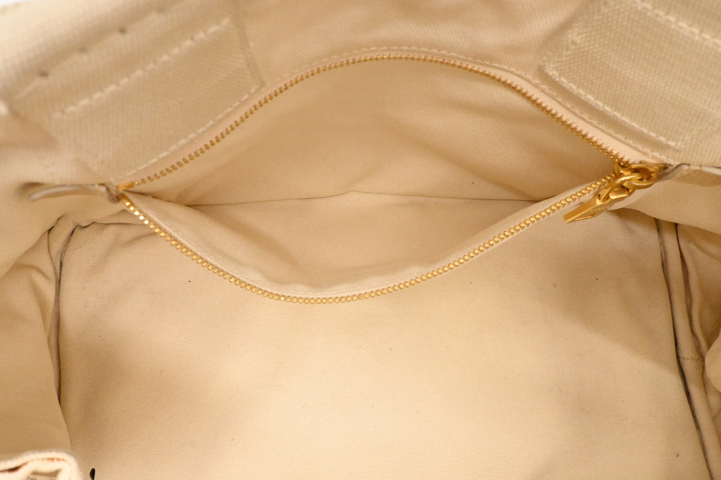 Prada Large Canapa Tote in White Canvas