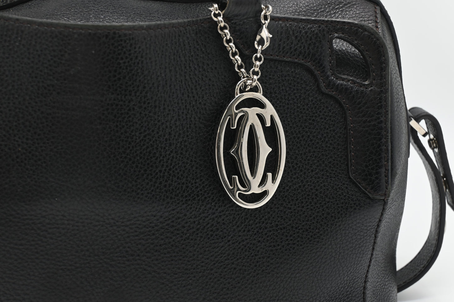 Cartier Marcello 2-Way Bag in Black Leather