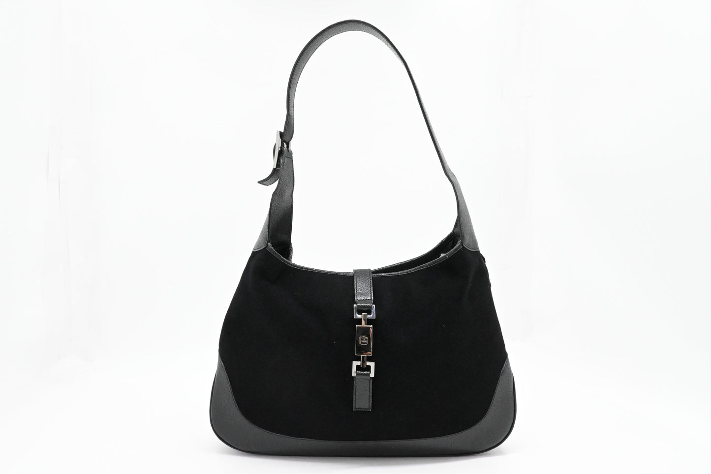 Gucci Jackie Shoulder Bag in Black Felt