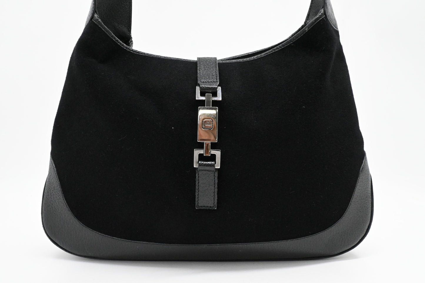 Gucci Jackie Shoulder Bag in Black Felt