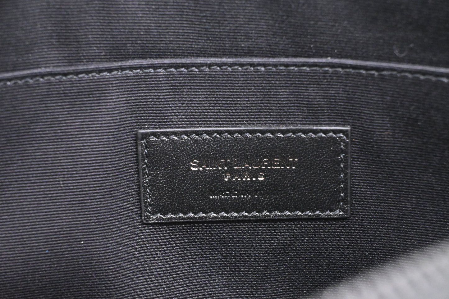 YSL Saint Laurent Clutch in Black Leather