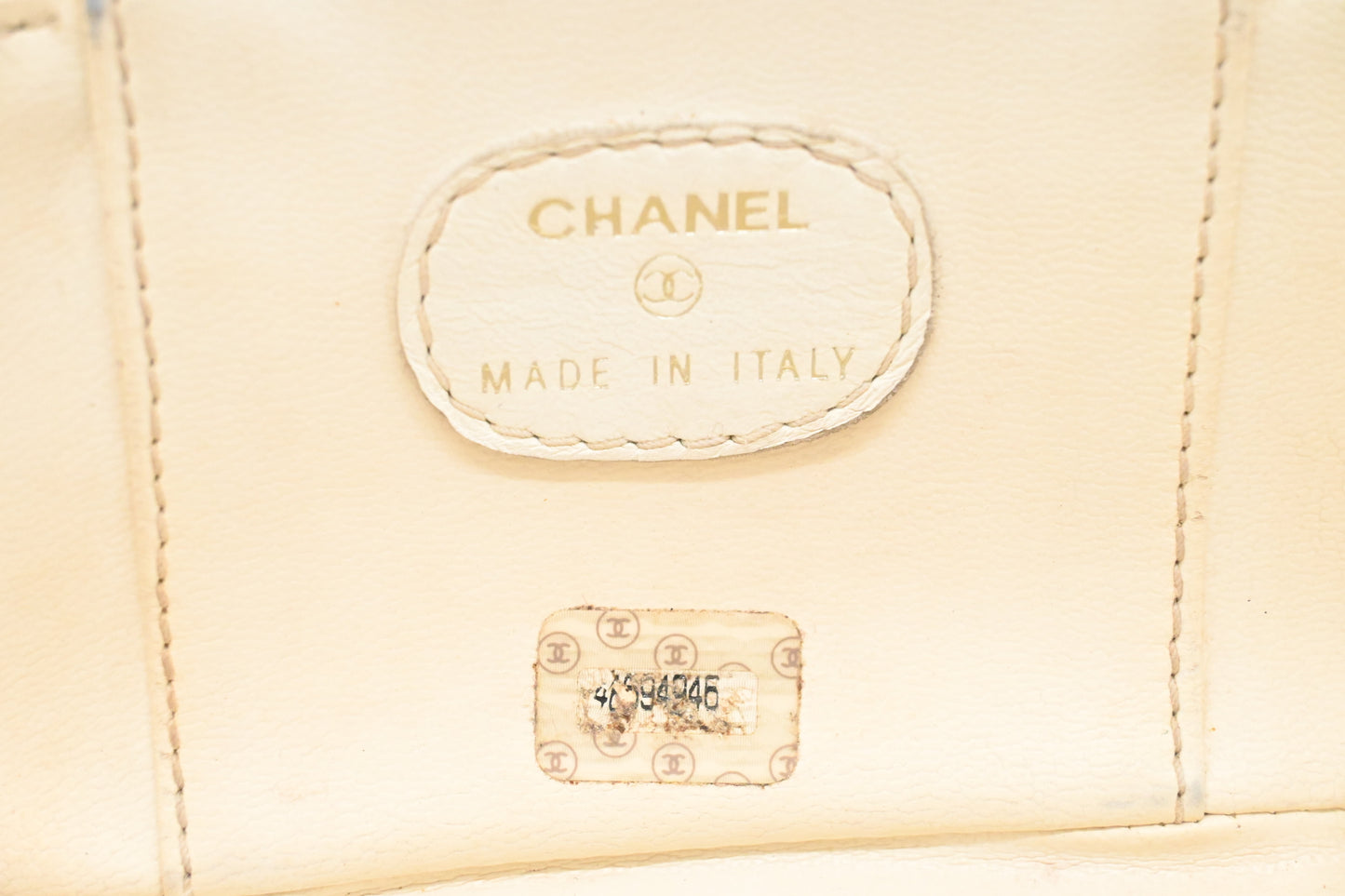 Chanel Small Vanity Pouch in Yellow Caviar Leather