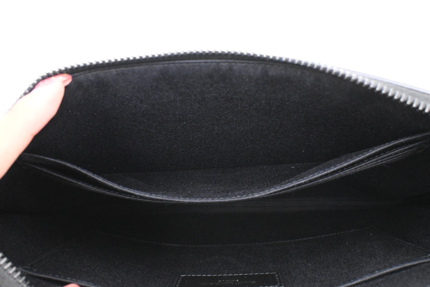 YSL Saint Laurent Clutch in Black Leather