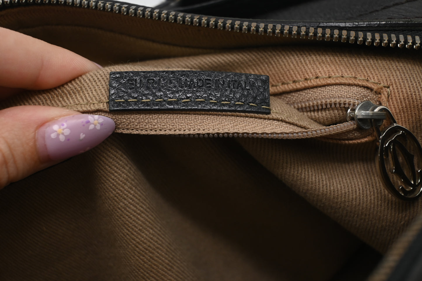 Cartier Marcello 2-Way Bag in Black Leather