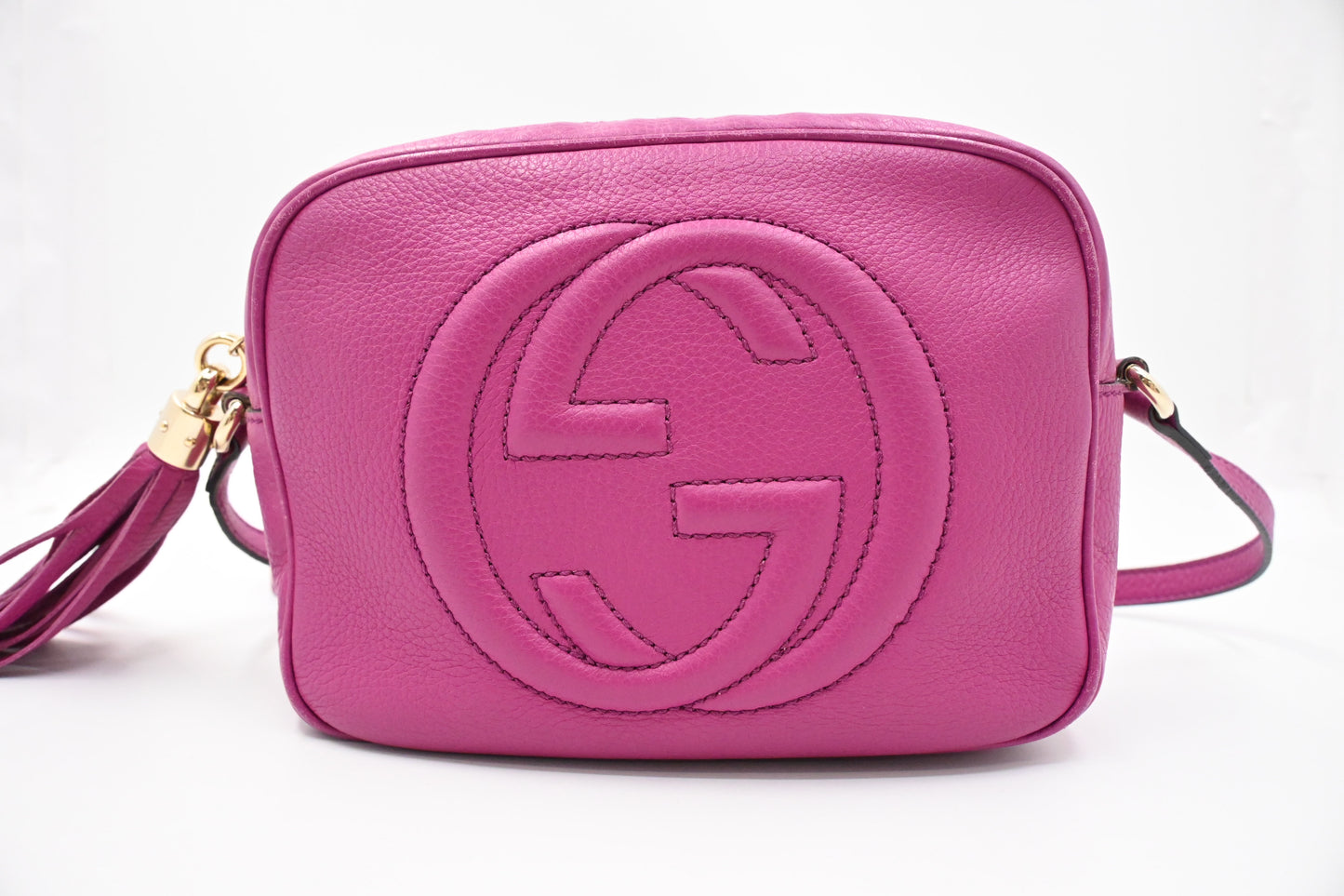 Gucci Soho Disco in Fuchsia Leather