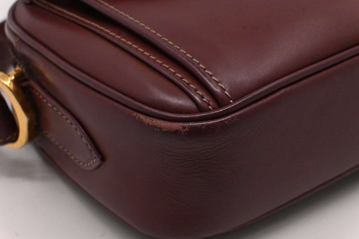 Cartier Crossbody in Burgundy Leather