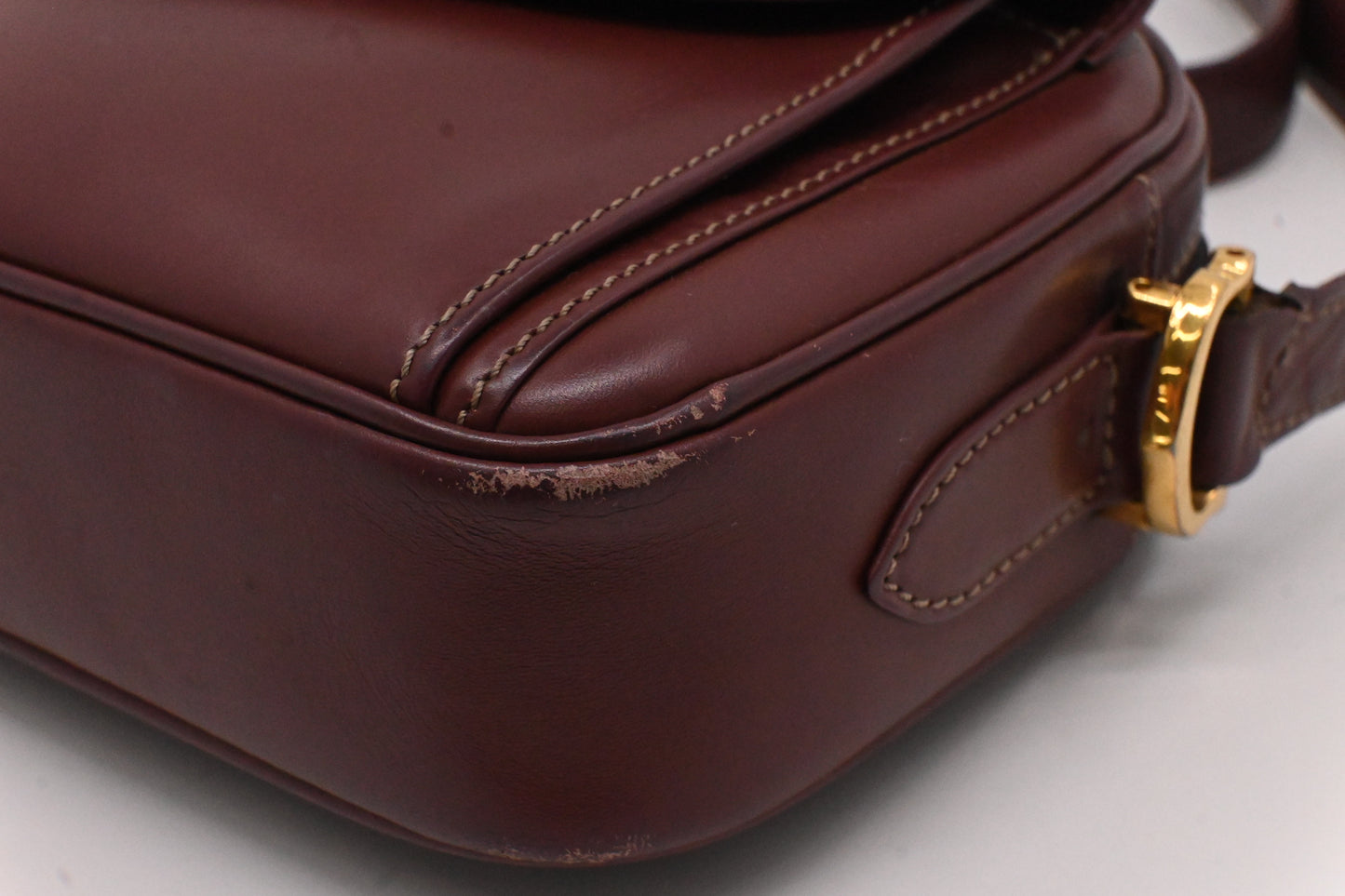 Cartier Crossbody in Burgundy Leather