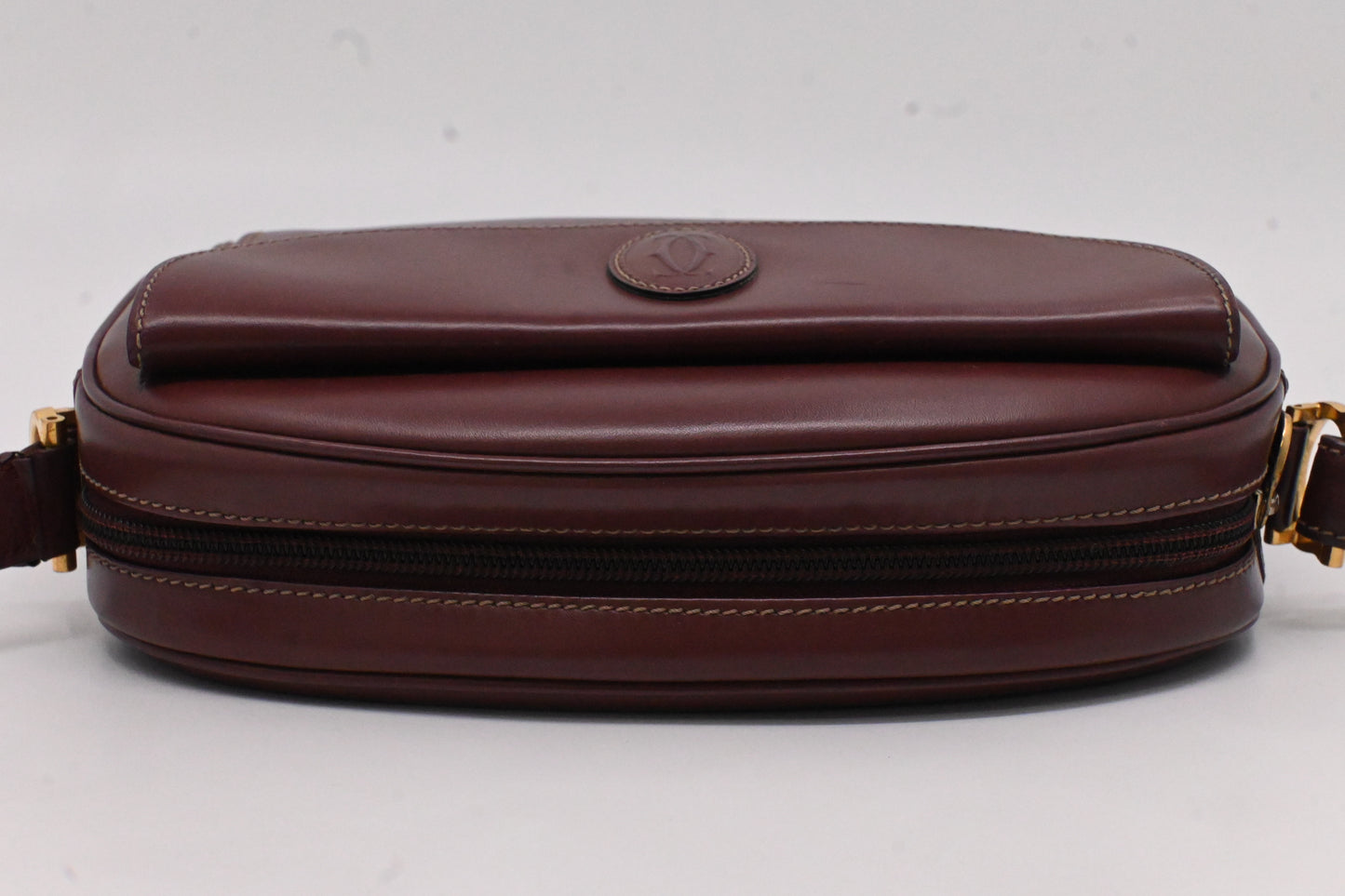 Cartier Crossbody in Burgundy Leather
