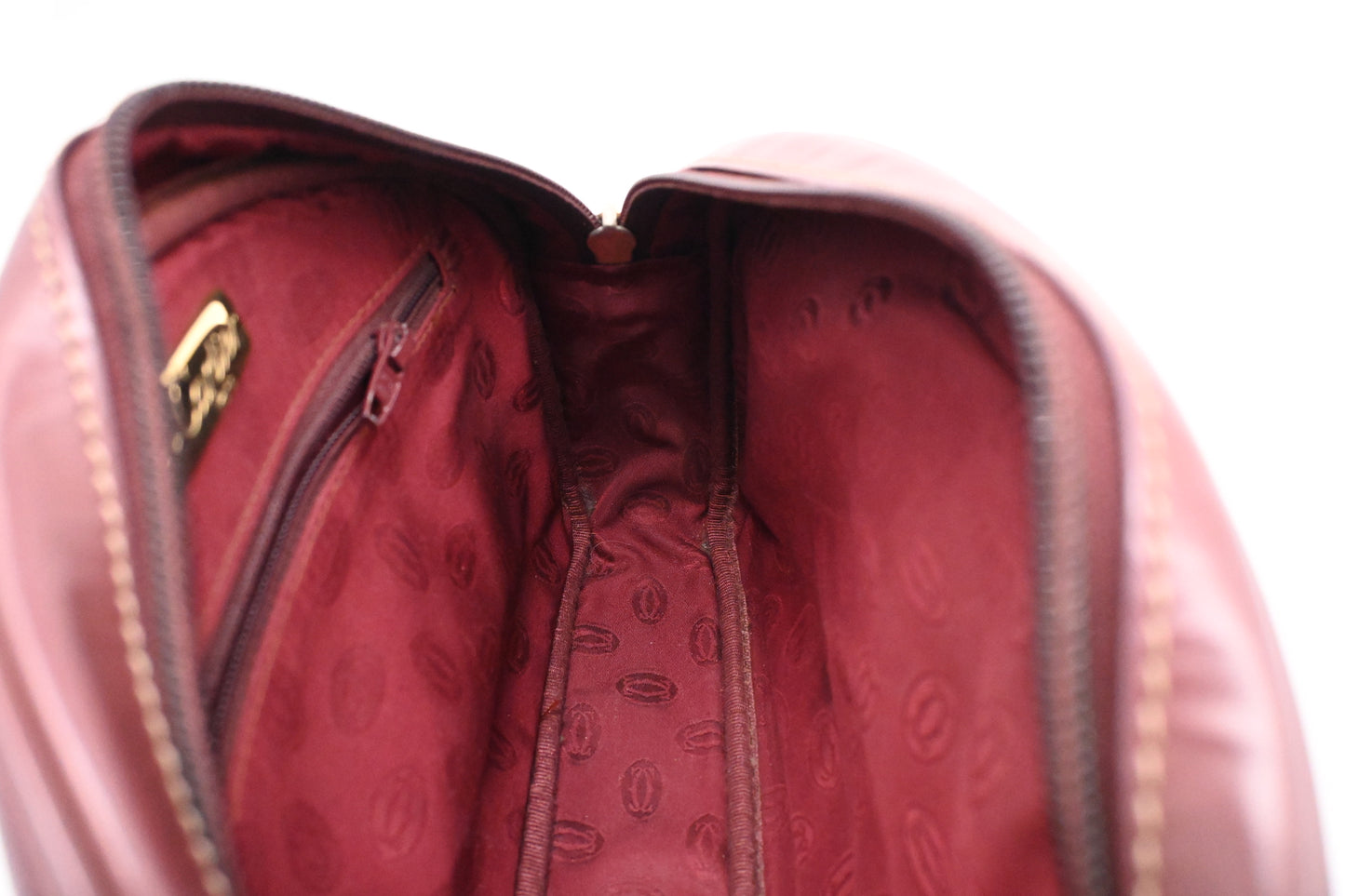 Cartier Crossbody in Burgundy Leather