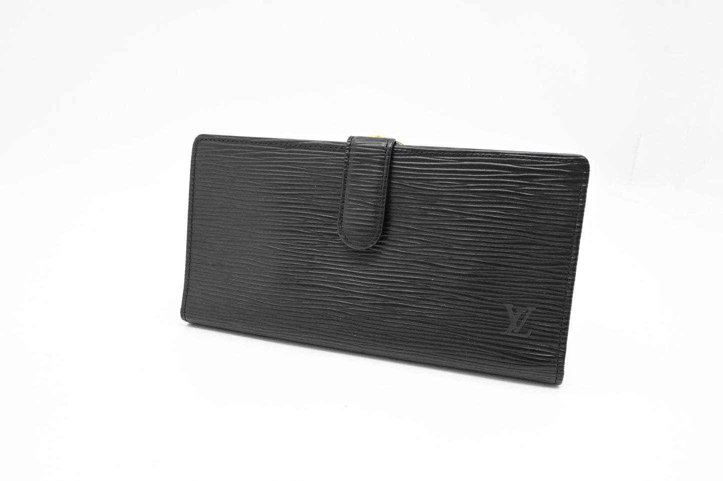 Louis Vuitton Viennois Long Wallet in Black Epi Leather