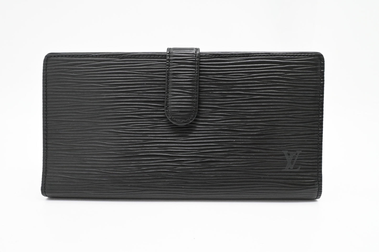 Louis Vuitton Viennois Long Wallet in Black Epi Leather