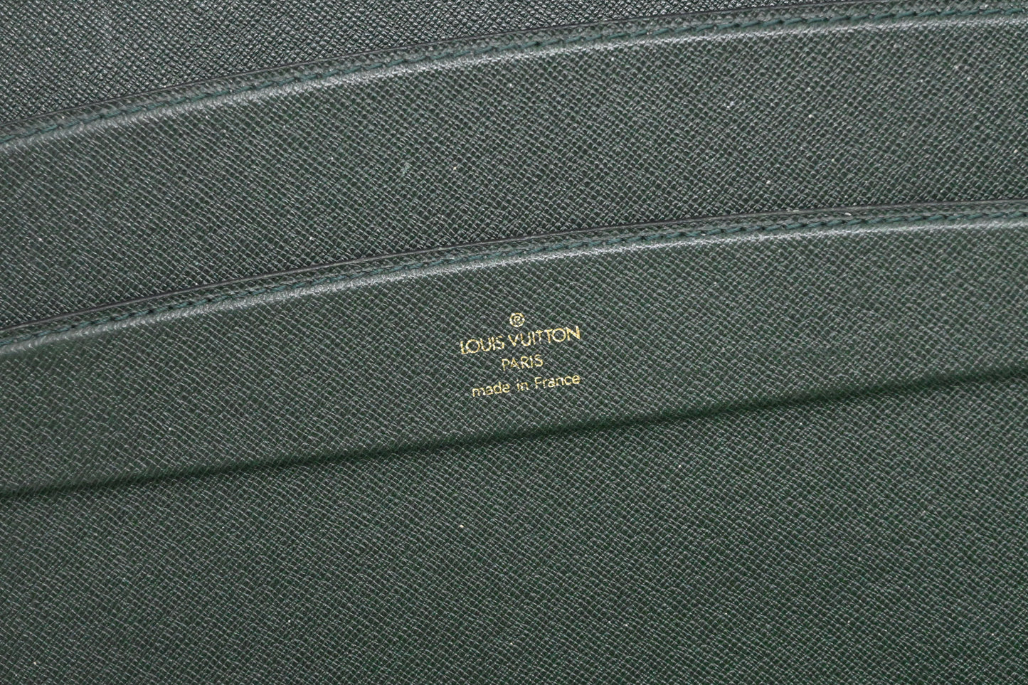 Louis Vuitton Briefcase in Green Taiga Leather